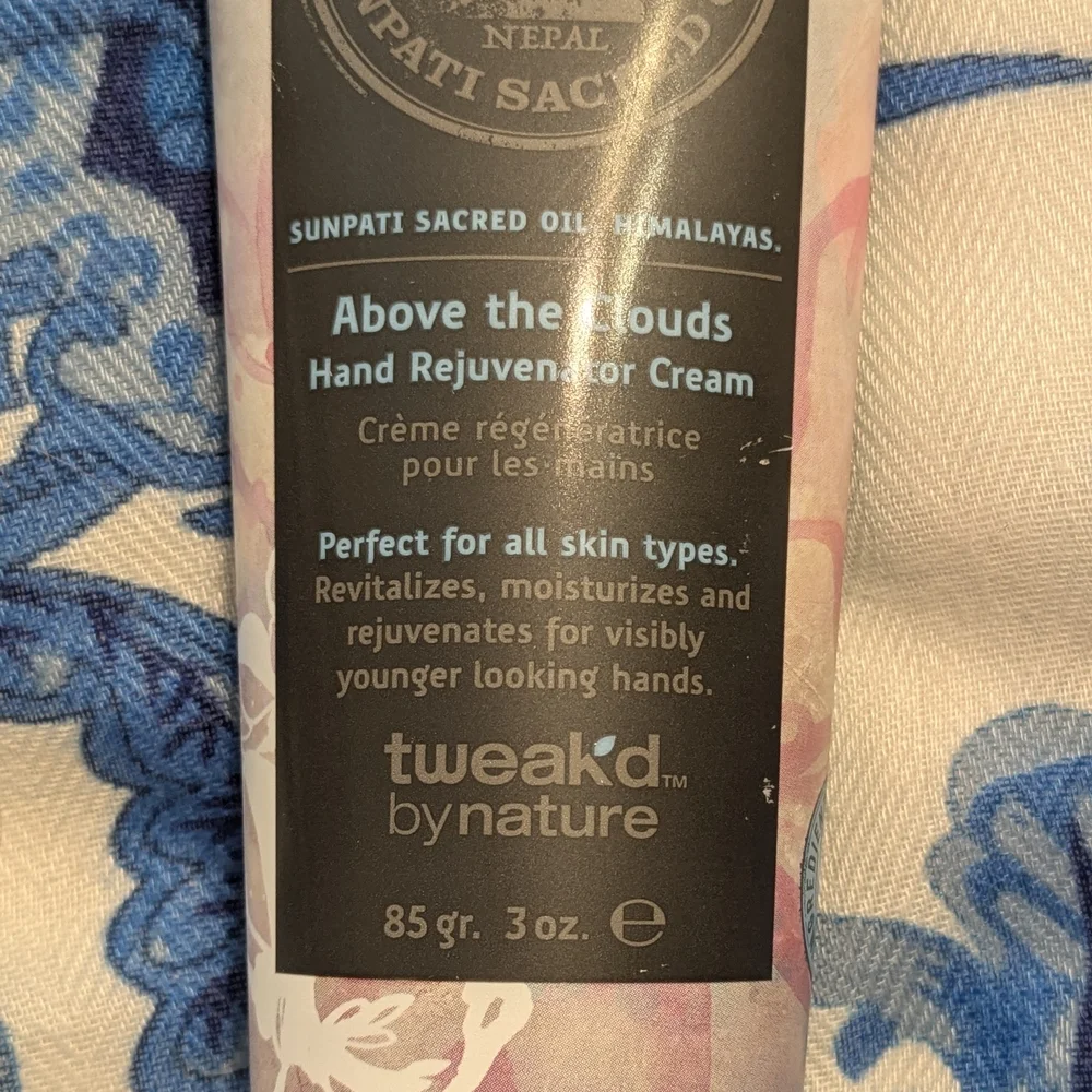 Hand Cream Tweak'd by Nature Above the Clouds Hand Lotion - Gluten Free - New
